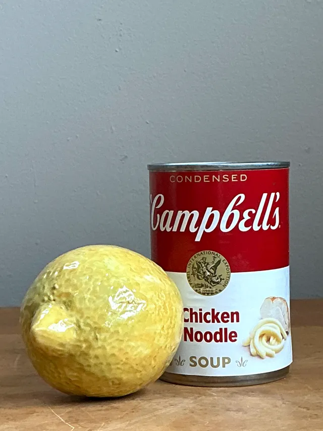 Vintage Italian Yellow Ceramic Lemon — additional photo 3