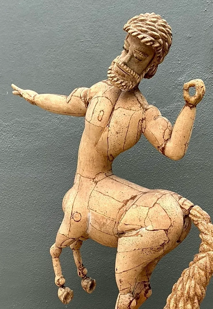 Vintage Monumental Cork Centaur Sculpture — additional photo 1