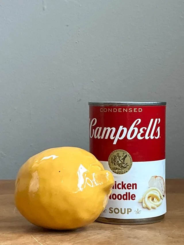 Vintage Italian Yellow Ceramic Lemon — additional photo 3