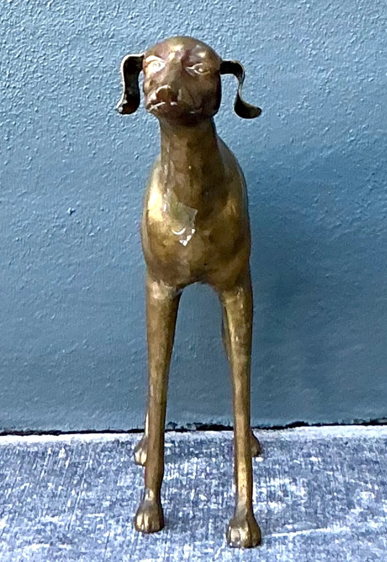 Vintage Monumental Brass Greyhound — additional photo 4