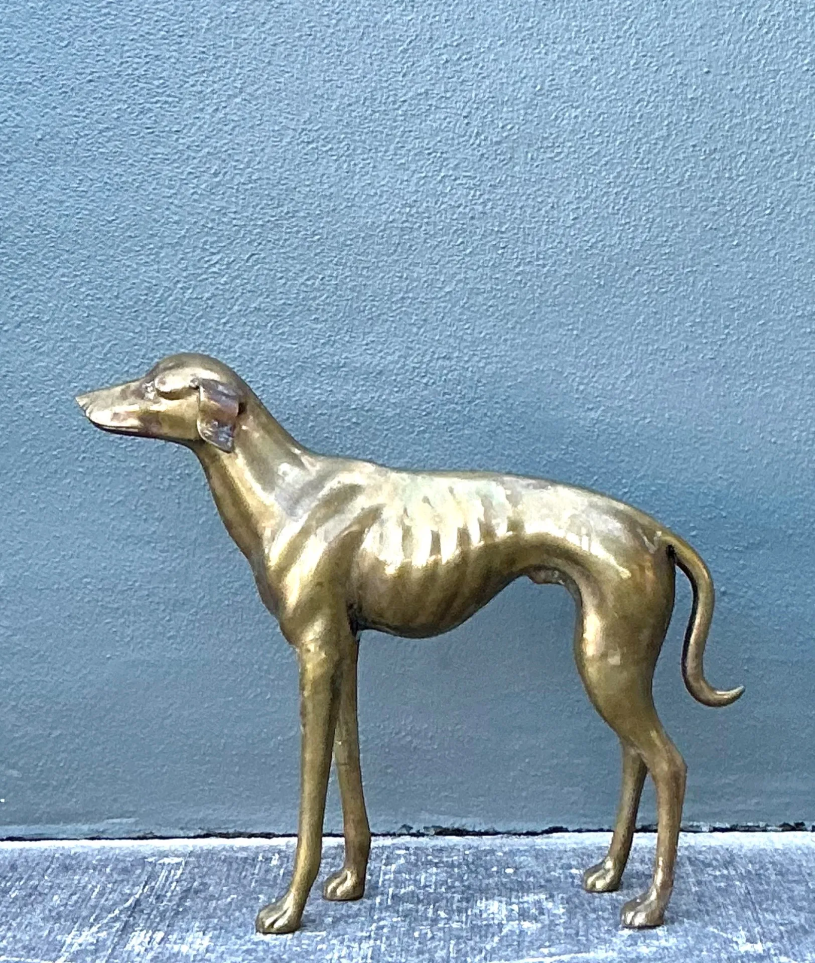 Vintage Monumental Brass Greyhound — additional photo 3