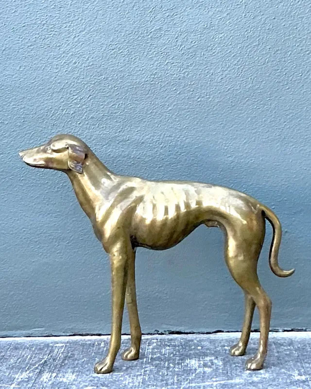 Vintage Monumental Brass Greyhound — additional photo 5