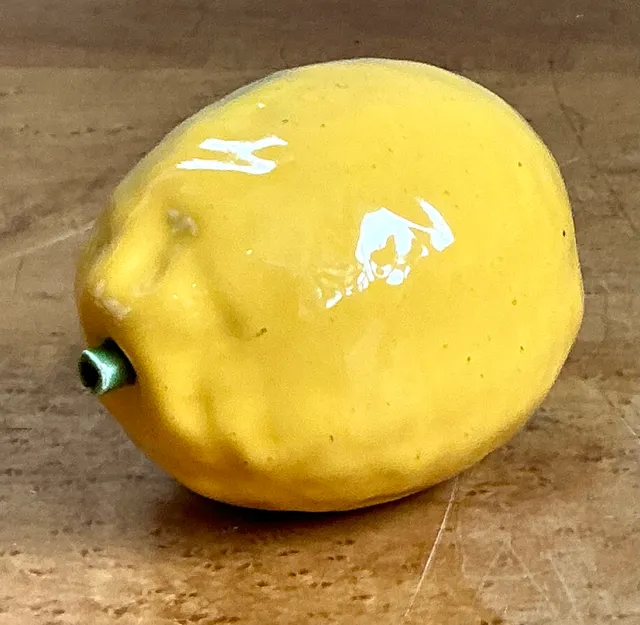 Vintage Italian Yellow Ceramic Lemon — additional photo 6
