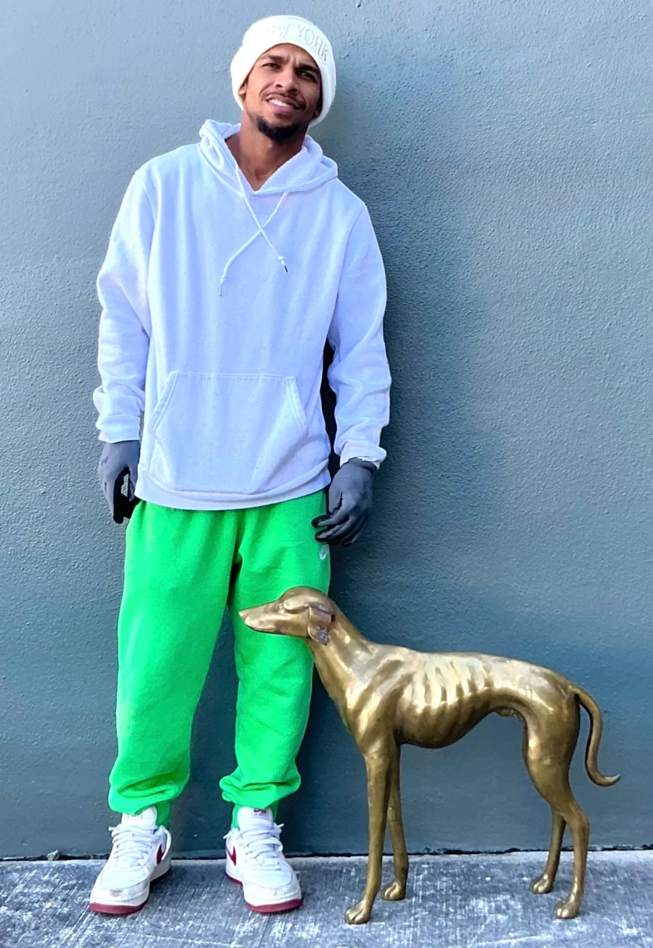 Vintage Monumental Brass Greyhound — additional photo 1