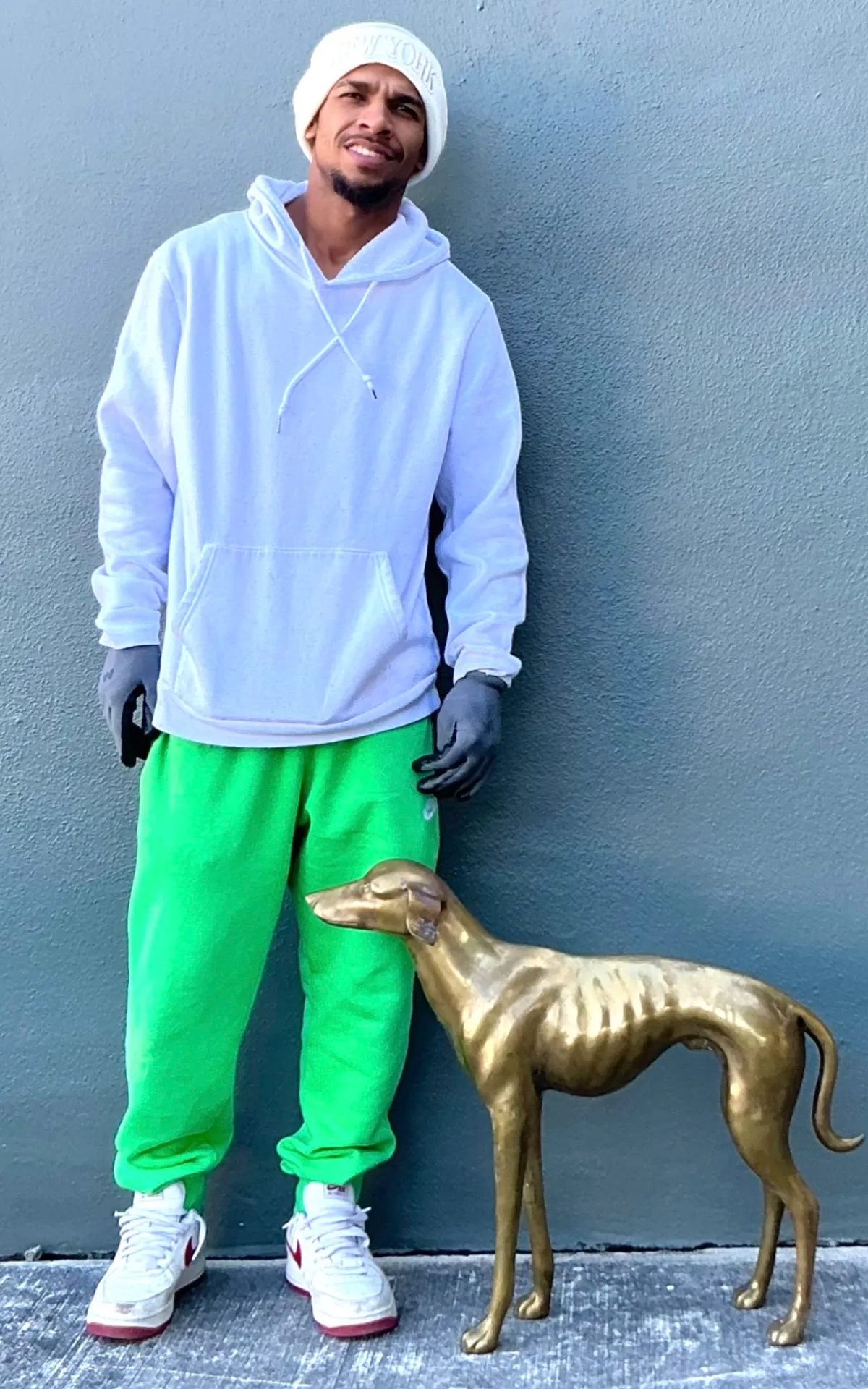 Vintage Monumental Brass Greyhound