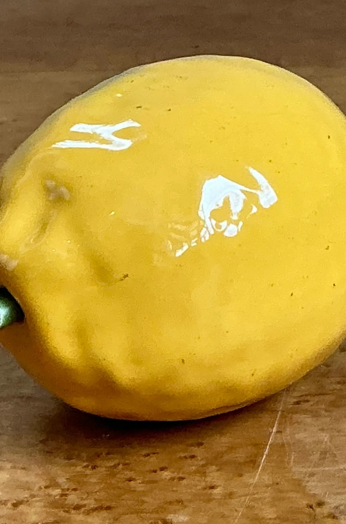 Vintage Italian Yellow Ceramic Lemon — additional photo 2