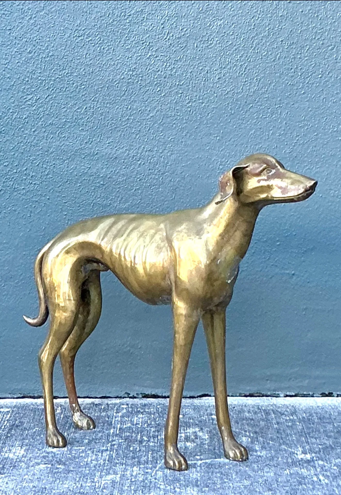 Vintage Monumental Brass Greyhound - Bronze, 34W x 29.5H — additional photo 8