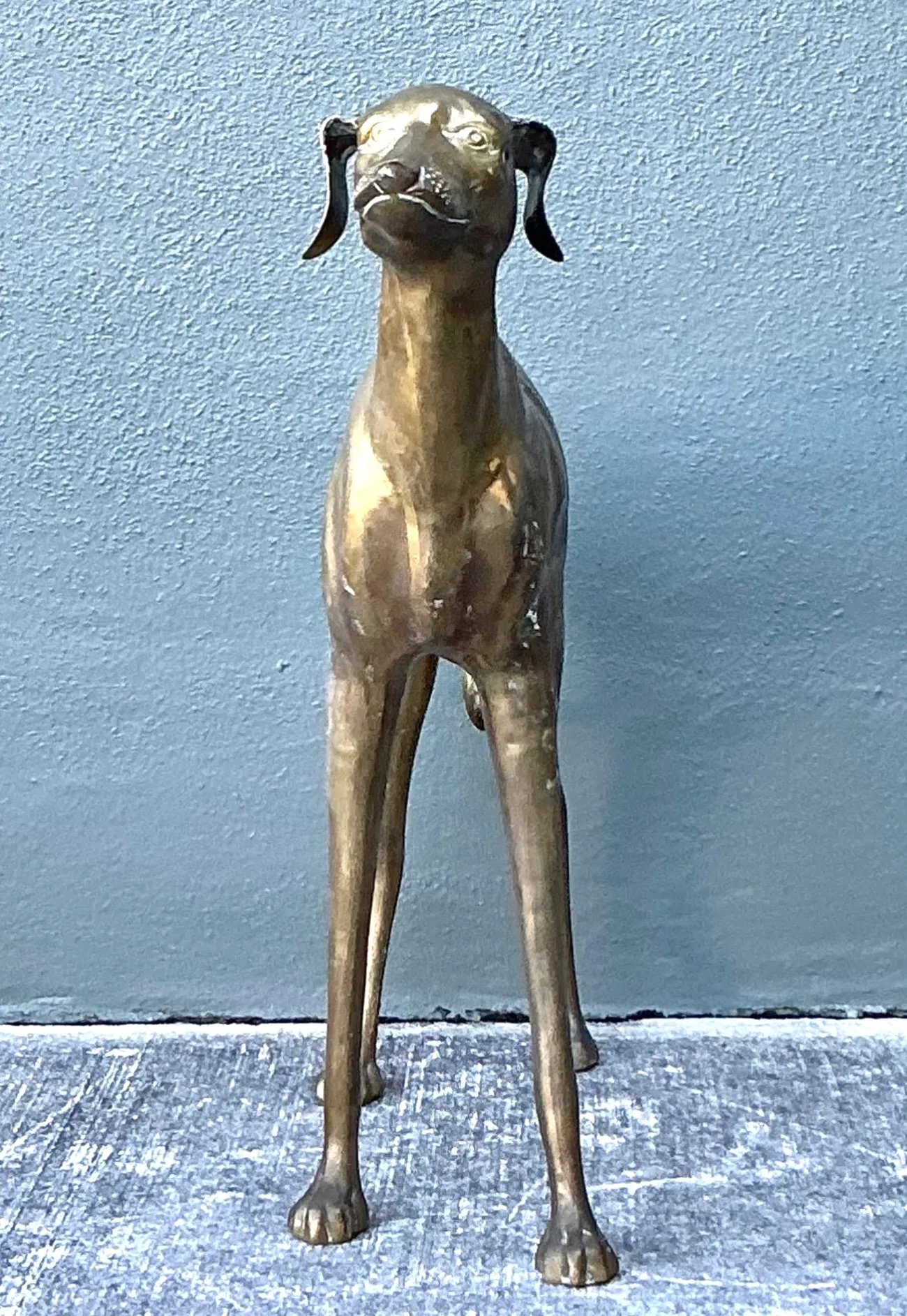 Vintage Monumental Brass Greyhound - Bronze, 34W x 29.5H — additional photo 2