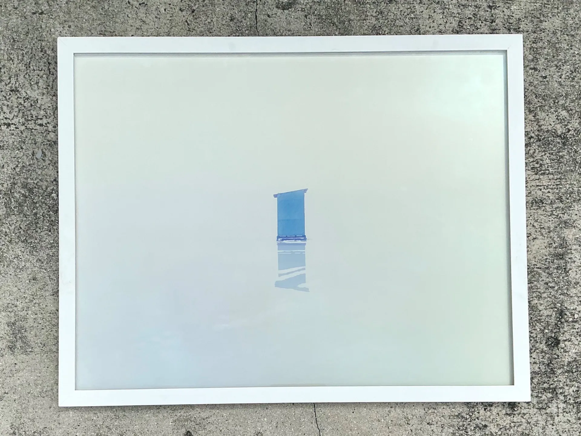 Vintage Scott Peterman “Ice Huts” Lithograph On Paper — additional photo 1