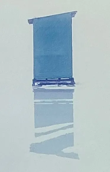 Vintage Scott Peterman “Ice Huts” Lithograph On Paper — additional photo 5