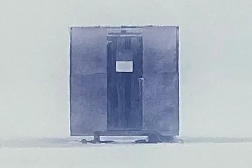 Vintage Scott Peterman Ice Hut Photograph — additional photo 2