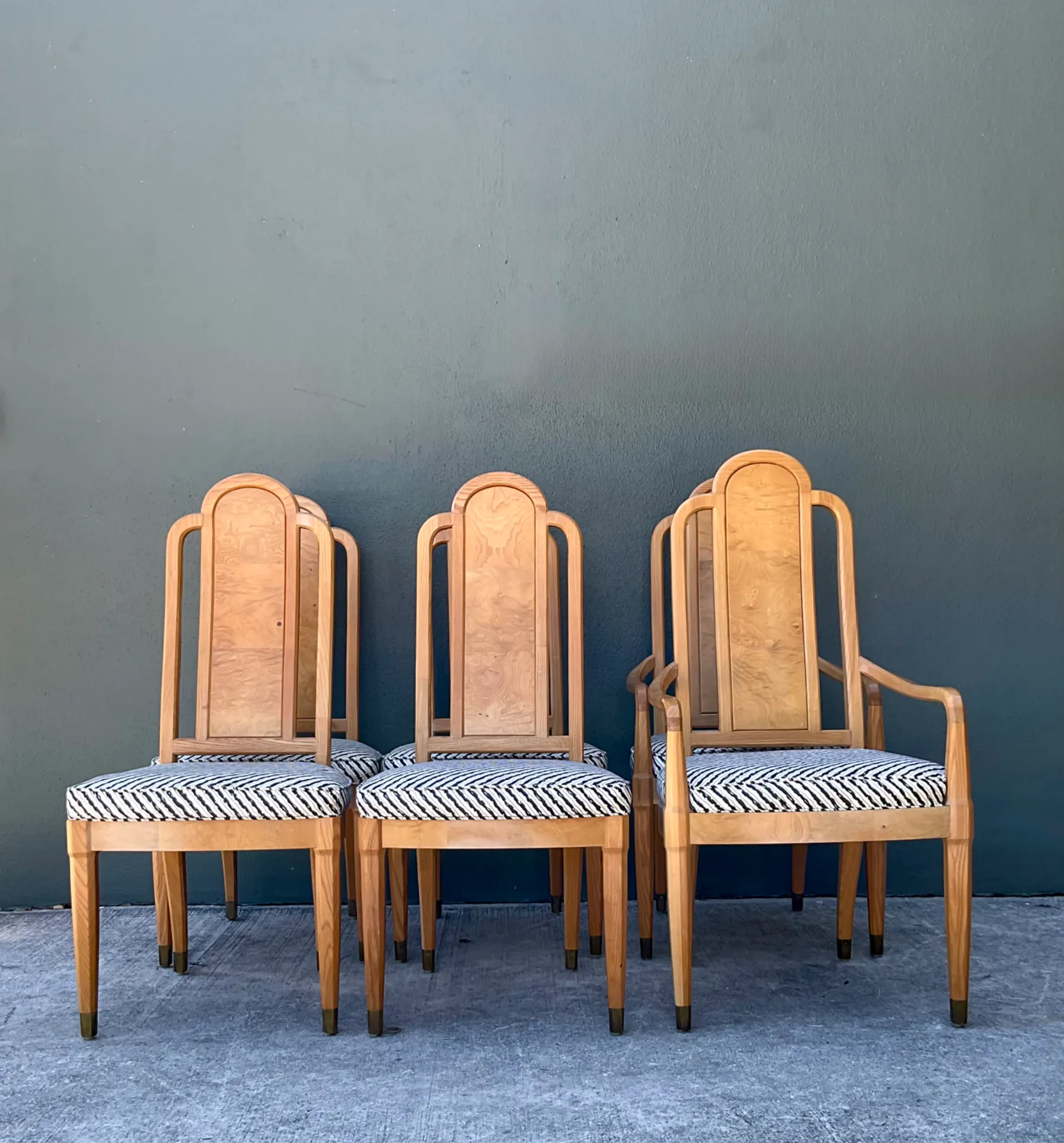 Vintage Henredon Scene Two Upholstered Dining Chairs — additional photo 7