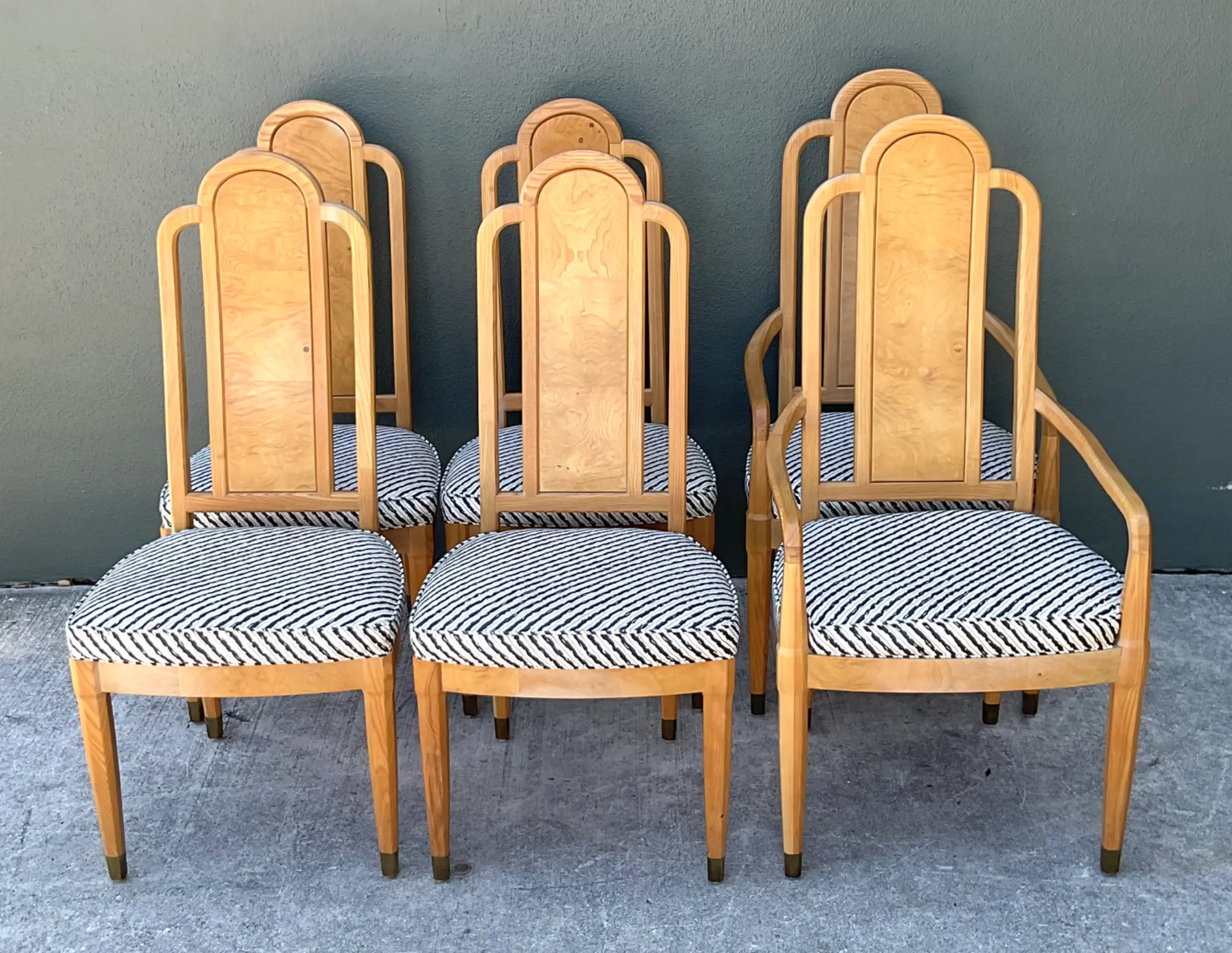 Vintage Henredon Scene Two Upholstered Dining Chairs — additional photo 5