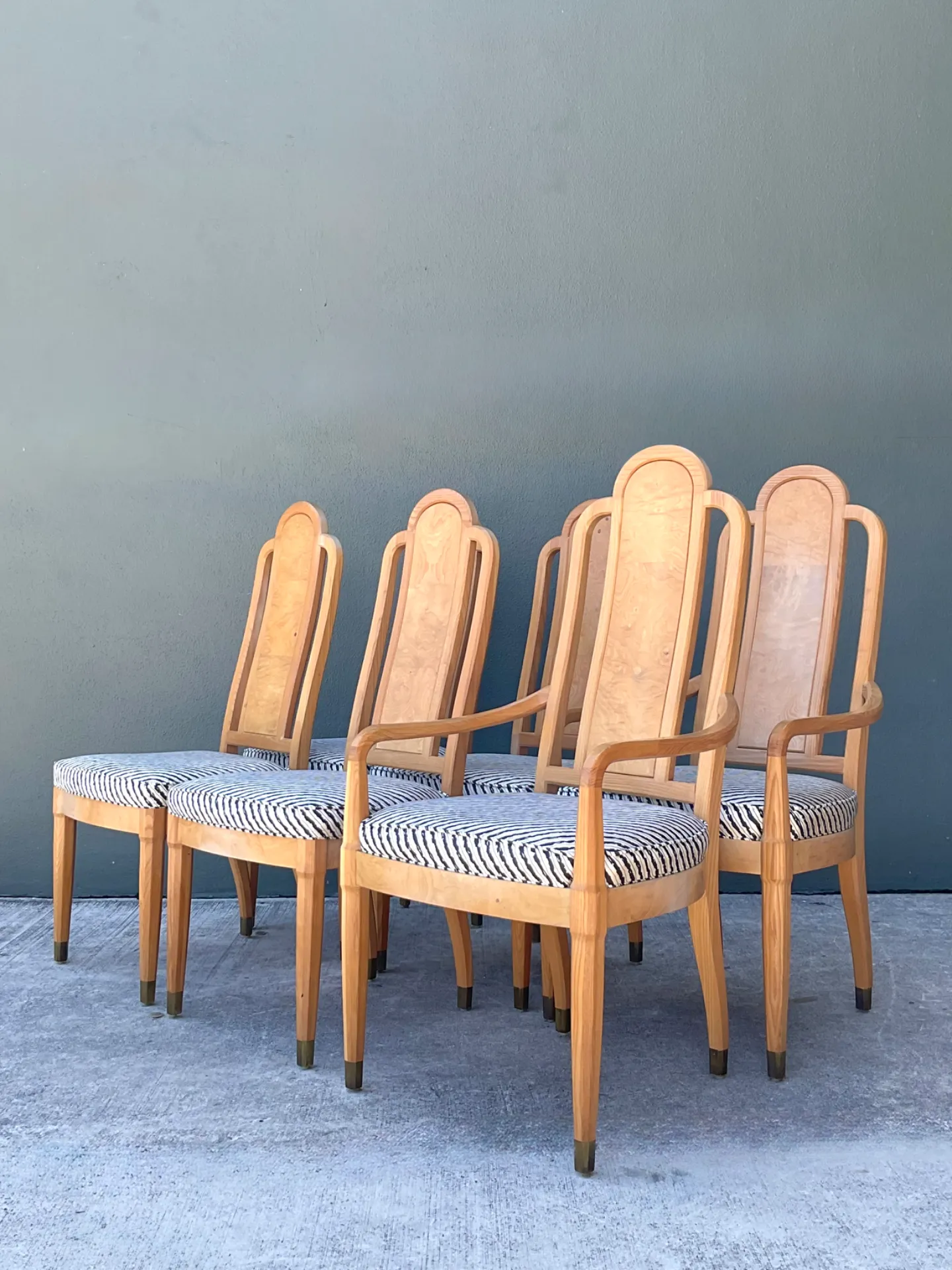 Vintage Henredon Scene Two Upholstered Dining Chairs — additional photo 2