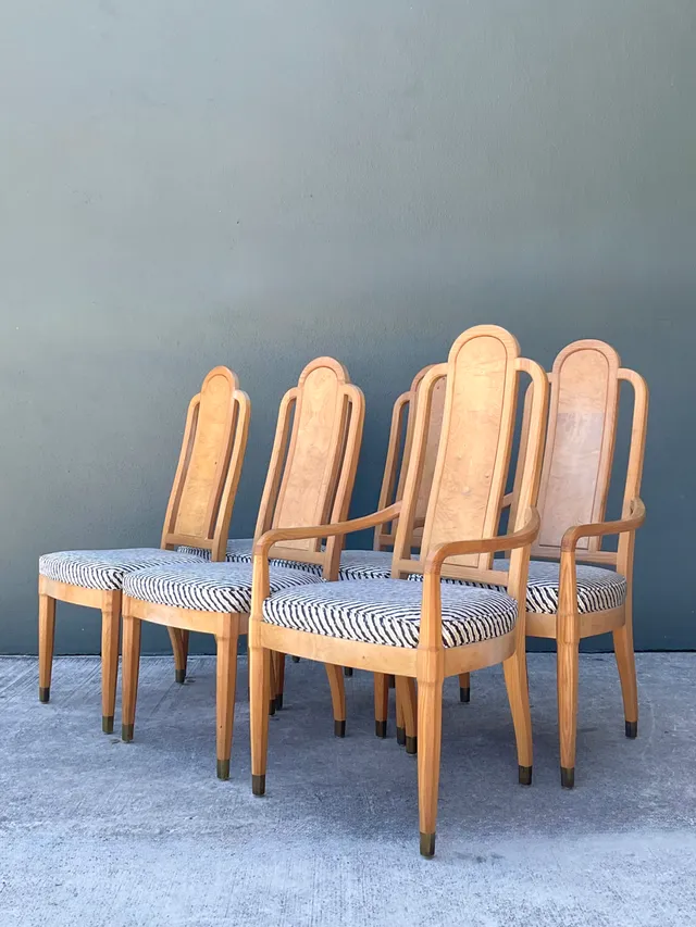 Vintage Henredon Scene Two Upholstered Dining Chairs — additional photo 2