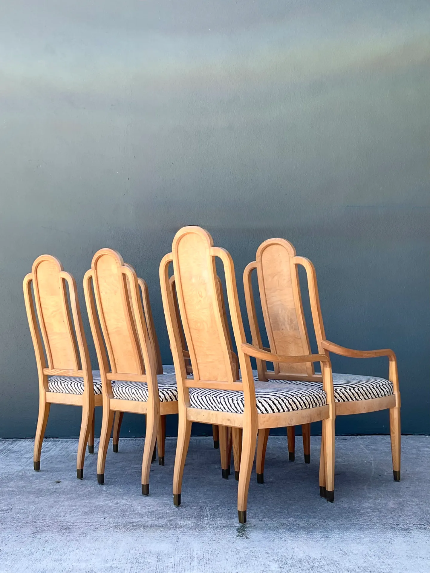 Vintage Henredon Scene Two Upholstered Dining Chairs — additional photo 4