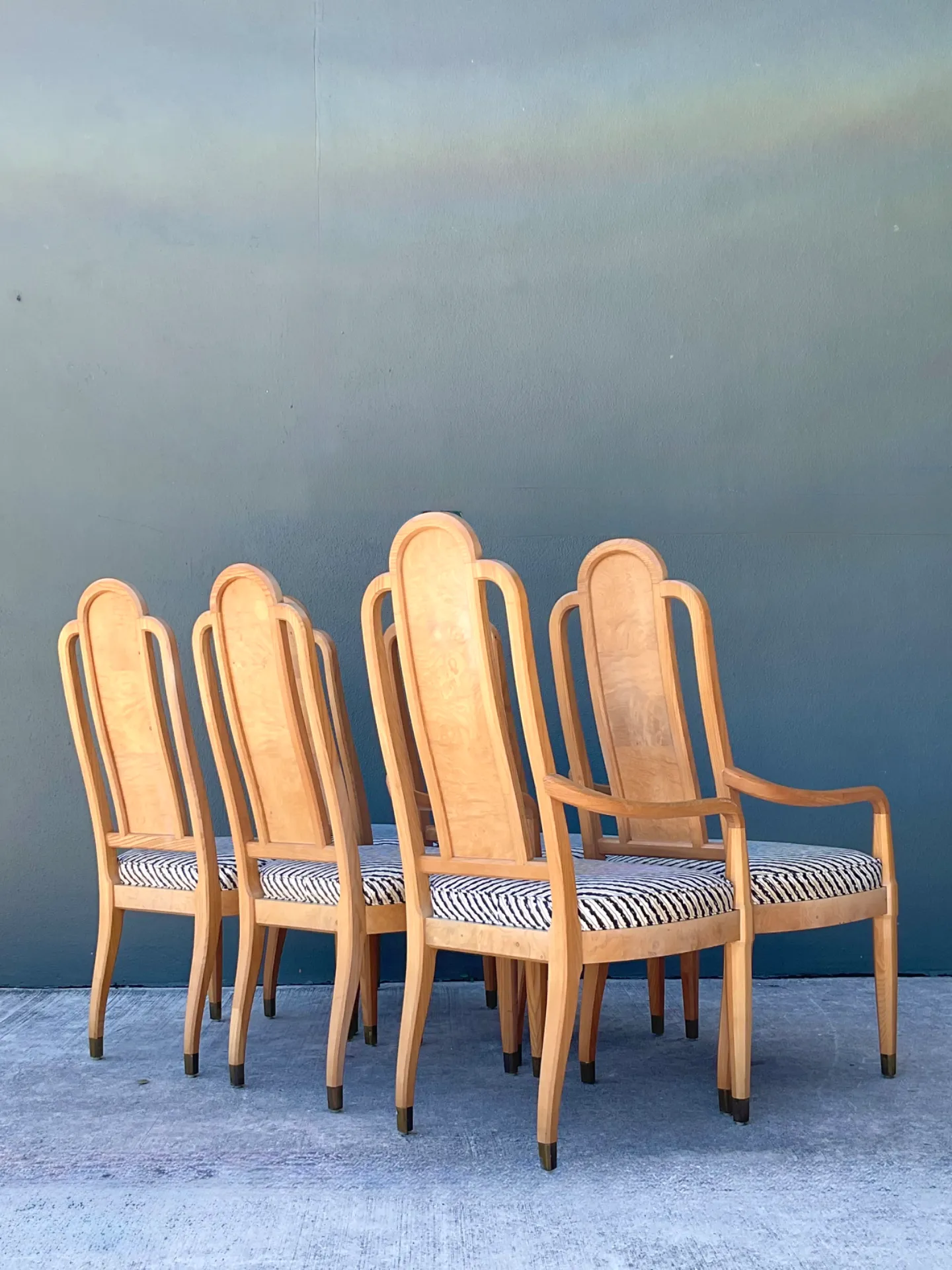 Vintage Henredon Scene Two Upholstered Dining Chairs — additional photo 1
