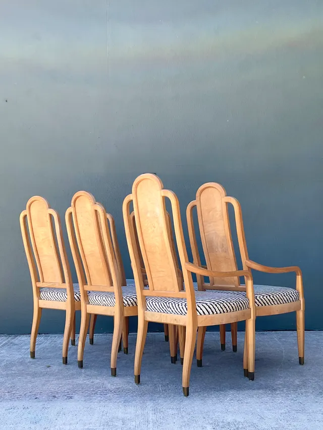 Vintage Henredon Scene Two Upholstered Dining Chairs — additional photo 1