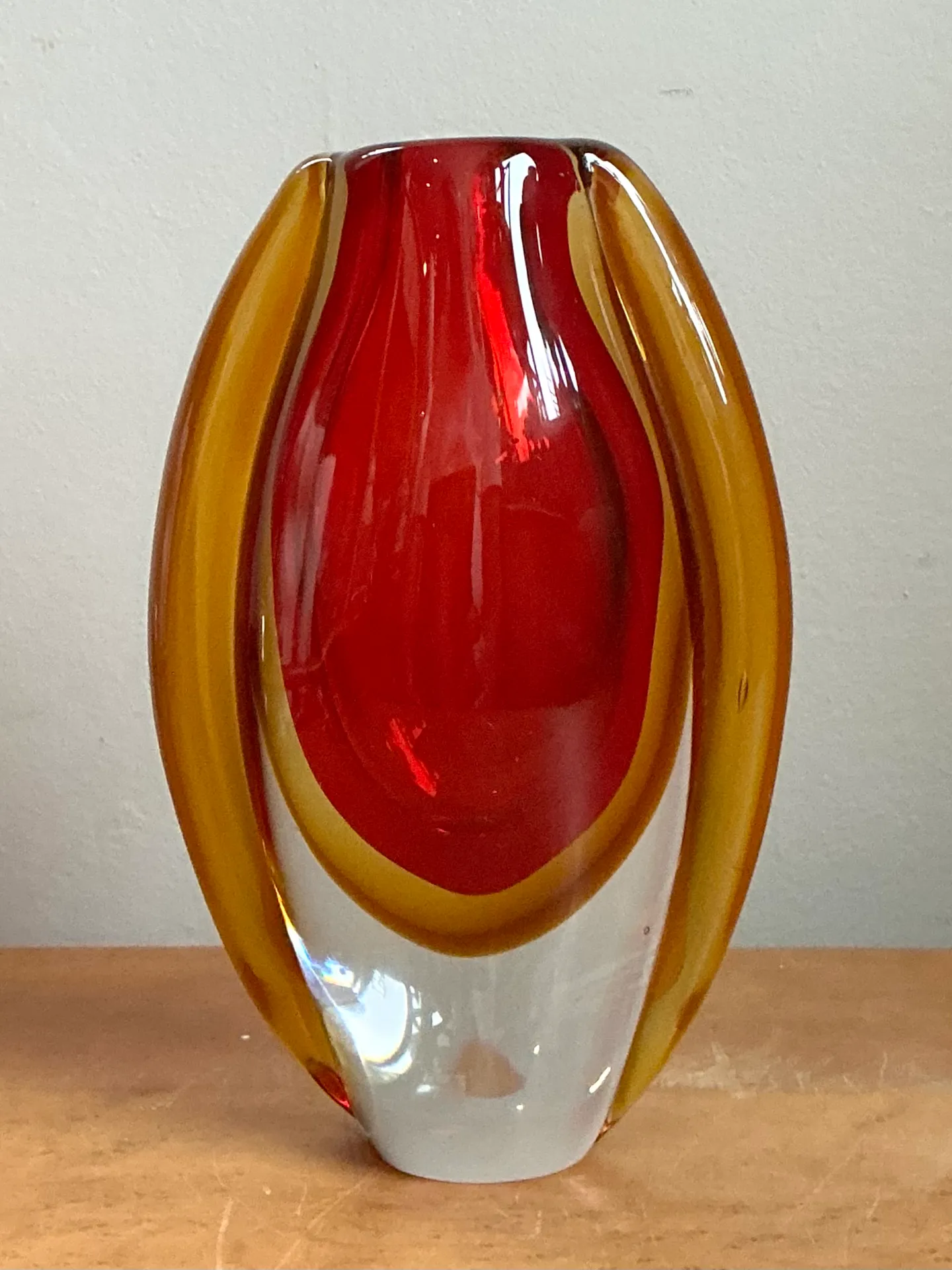 Vintage Murano Sommerso Glass Vase — additional photo 2