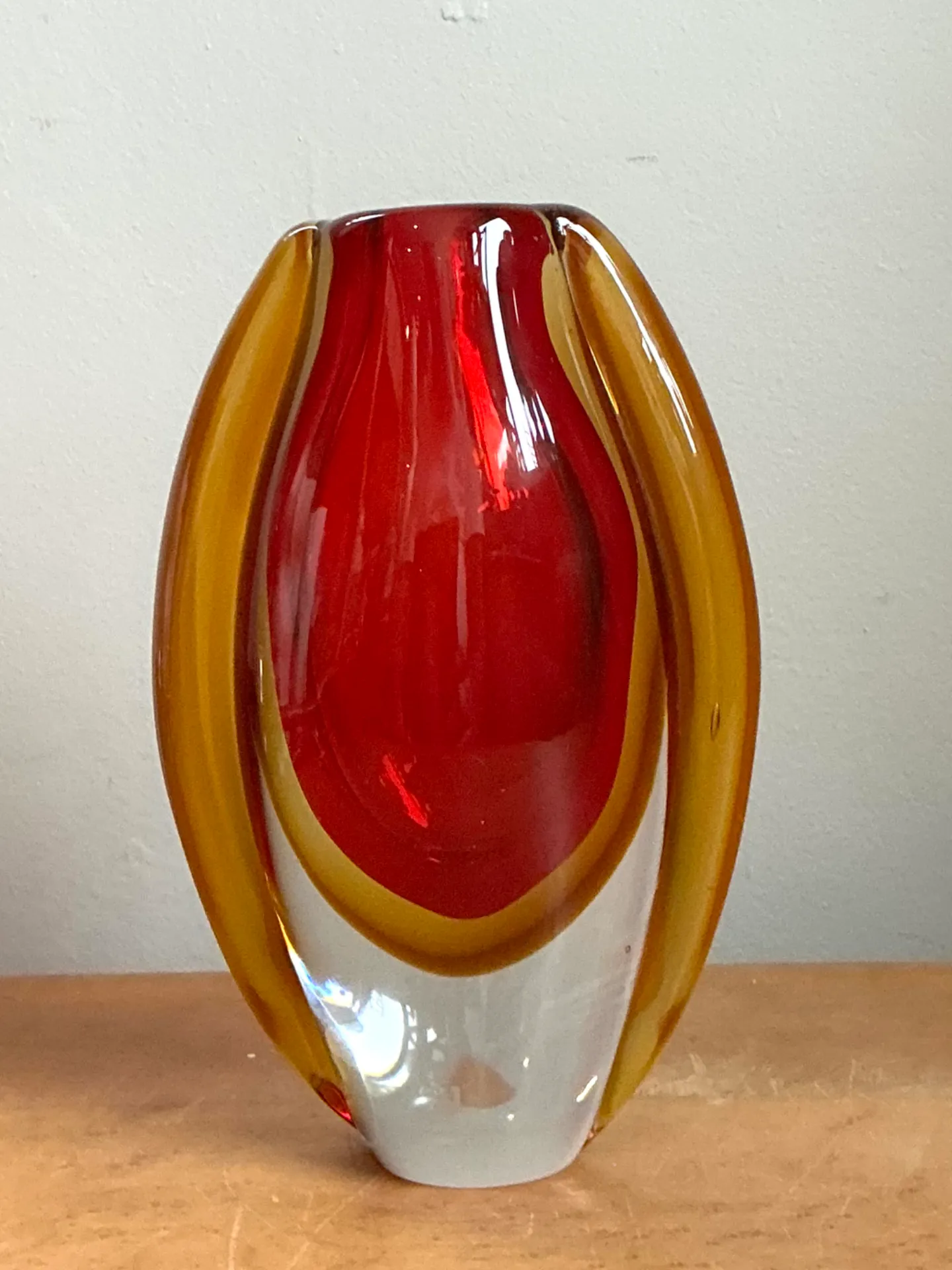Vintage Murano Sommerso Glass Vase — additional photo 8