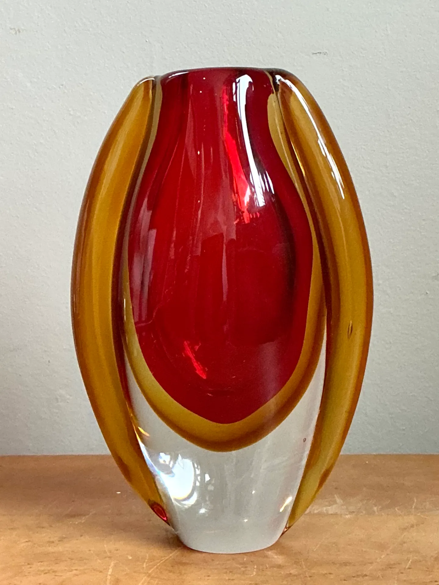 Vintage Murano Sommerso Glass Vase — additional photo 5