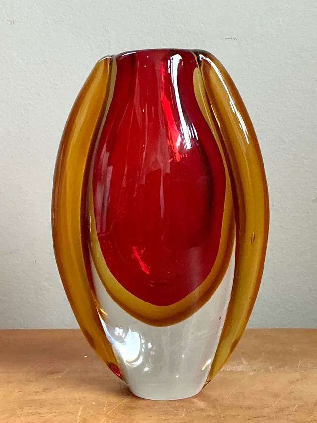 Vintage Murano Sommerso Glass Vase — additional photo 5
