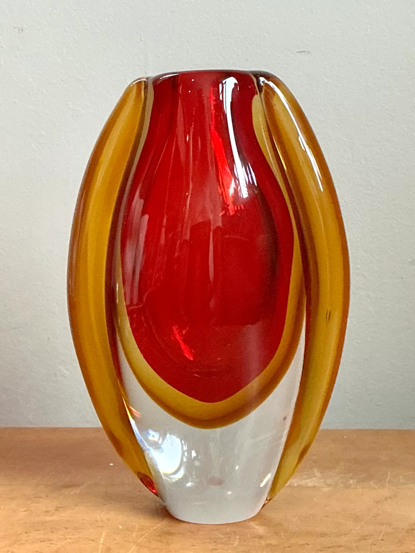 Vintage Murano Sommerso Glass Vase — additional photo 7