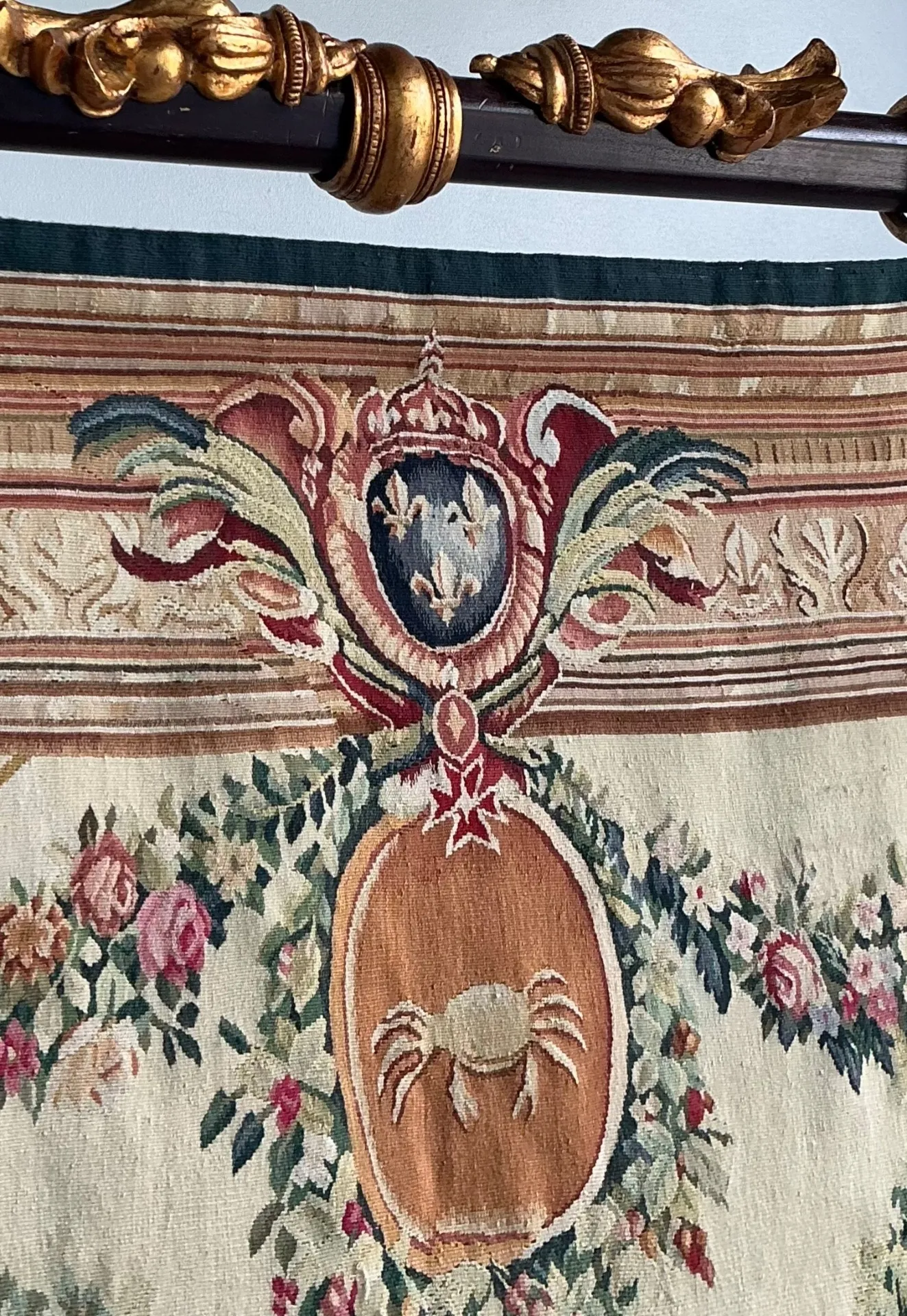 Vintage “Chateau Bellevue” Tapestry from Tenture Des Maisons Royals — additional photo 3