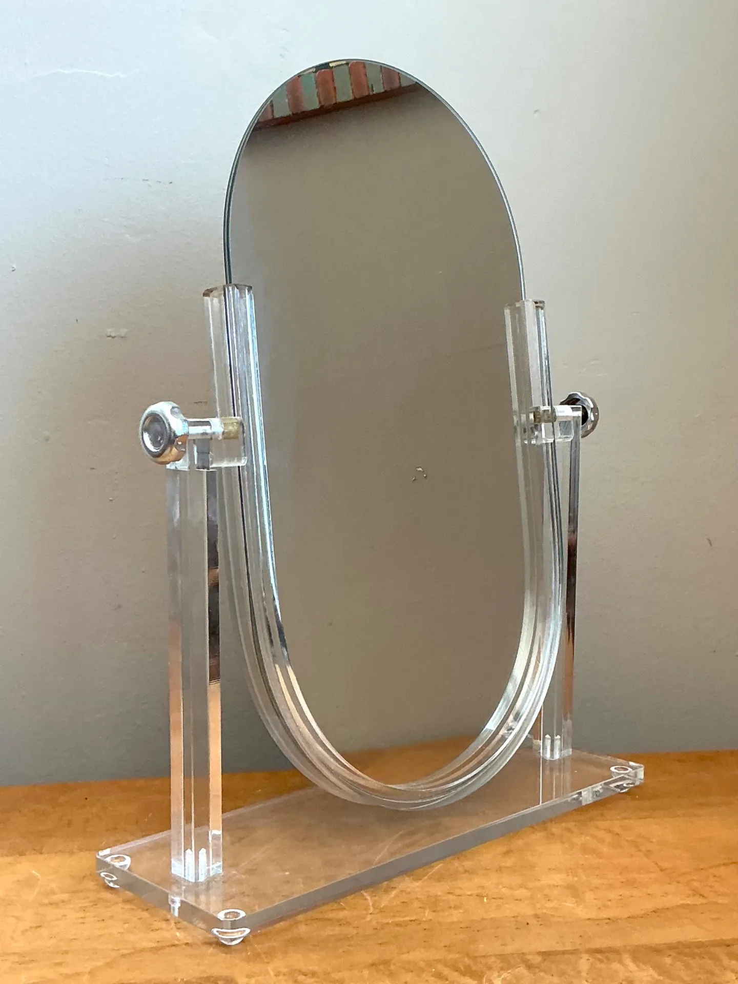 Vintage Lucite Vanity Mirror — additional photo 4