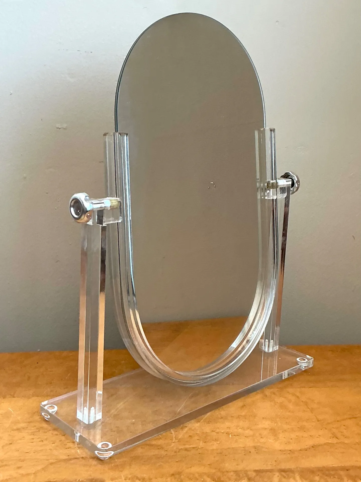 Vintage Lucite Vanity Mirror — additional photo 2