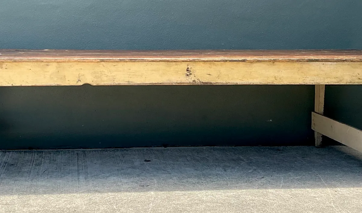 Vintage Rustic Wood Farmhouse Table — additional photo 1