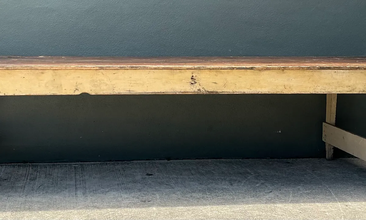 Vintage Rustic Wood Farmhouse Table — additional photo 3