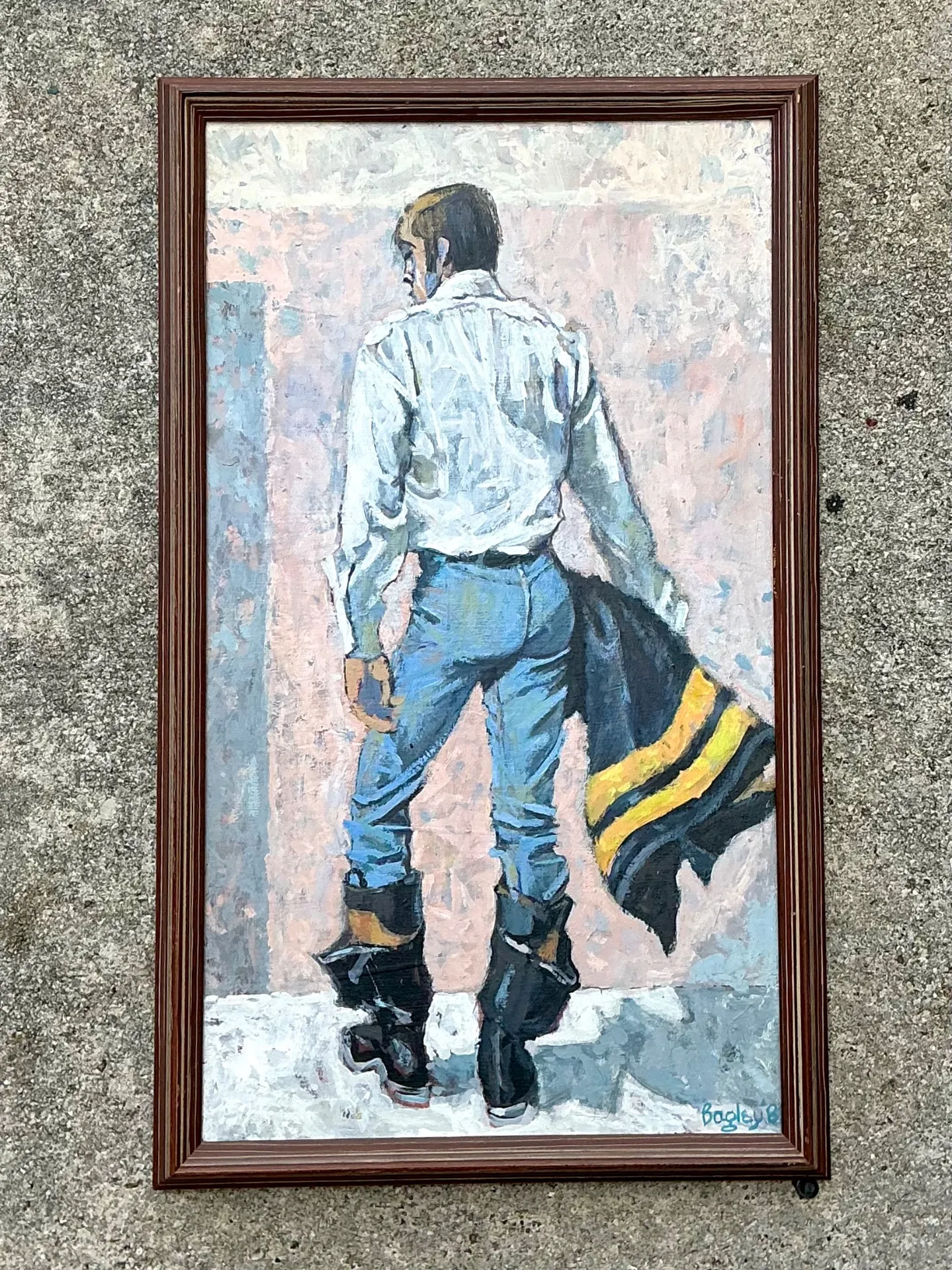 Bagley Framed Male Figure Painting — additional photo 7
