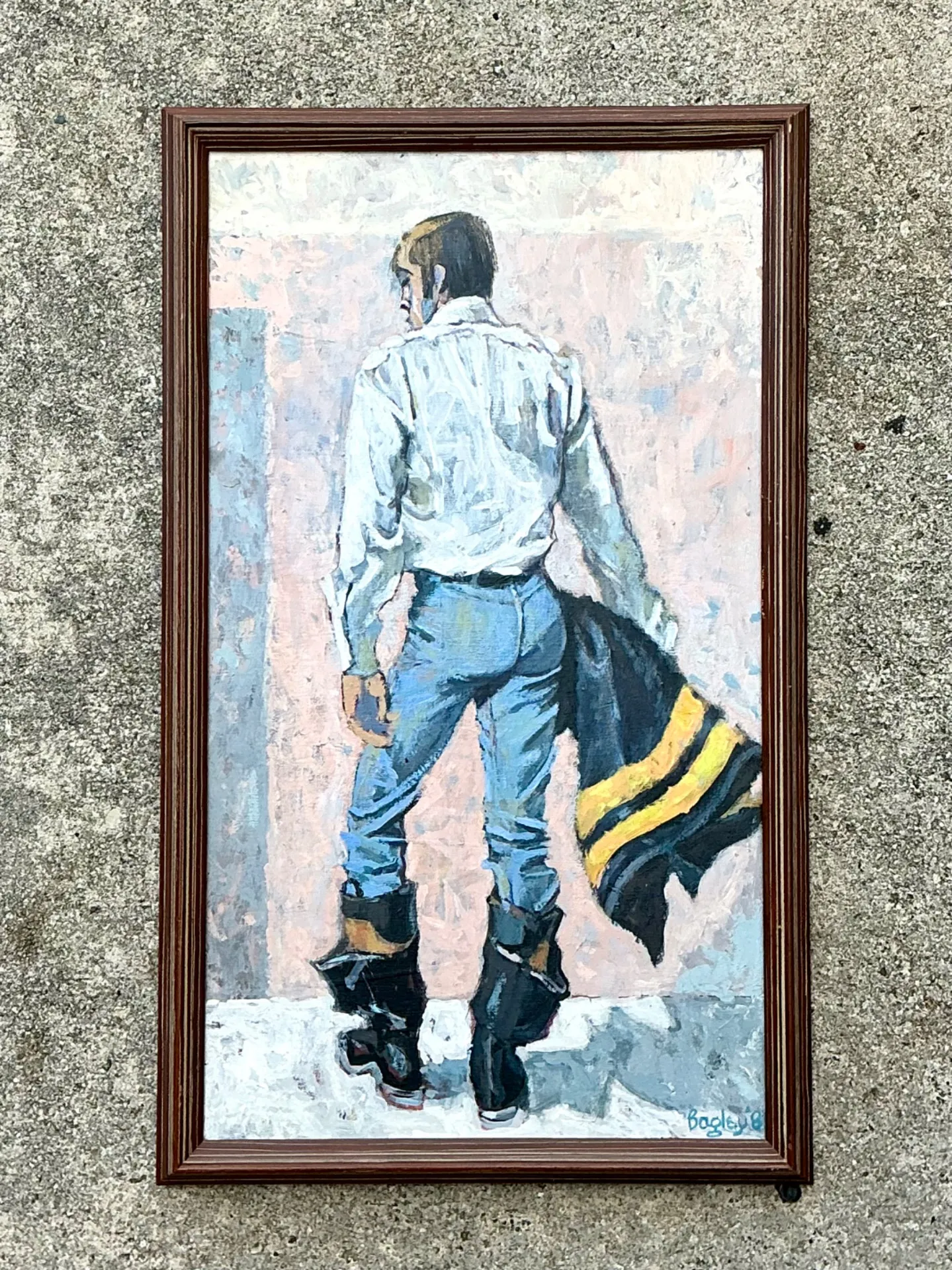 Bagley Framed Male Figure Painting — additional photo 4