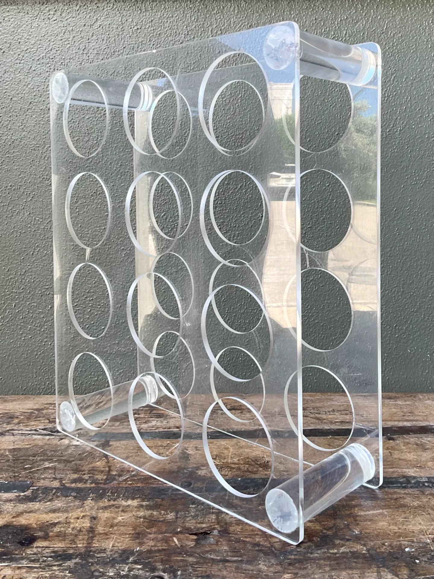 Vintage Lucite Wine Rack — additional photo 3