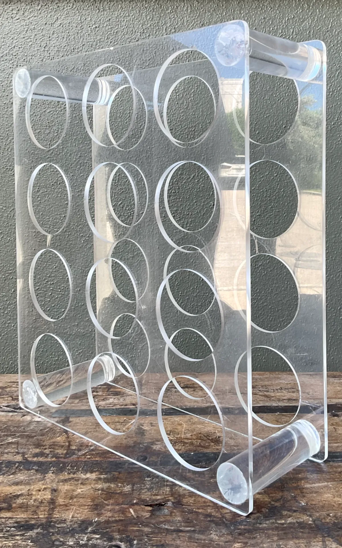 Vintage Lucite Wine Rack — additional photo 3