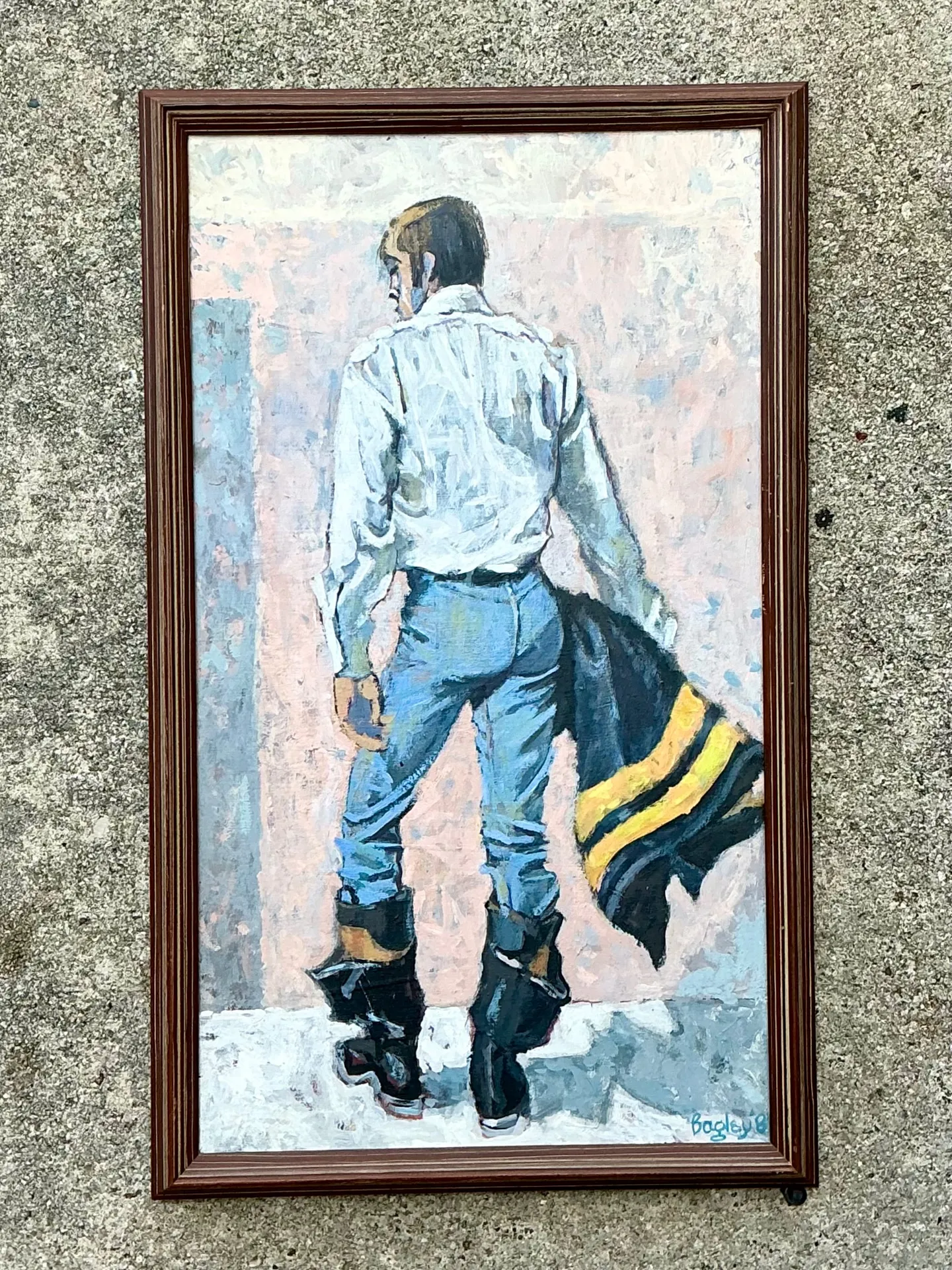 Bagley Framed Male Figure Painting — additional photo 5