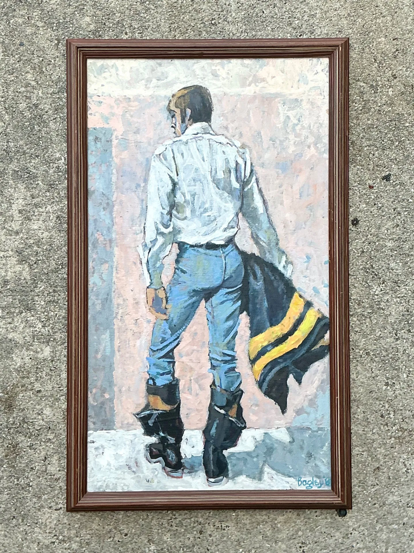 Bagley Framed Male Figure Painting — additional photo 6