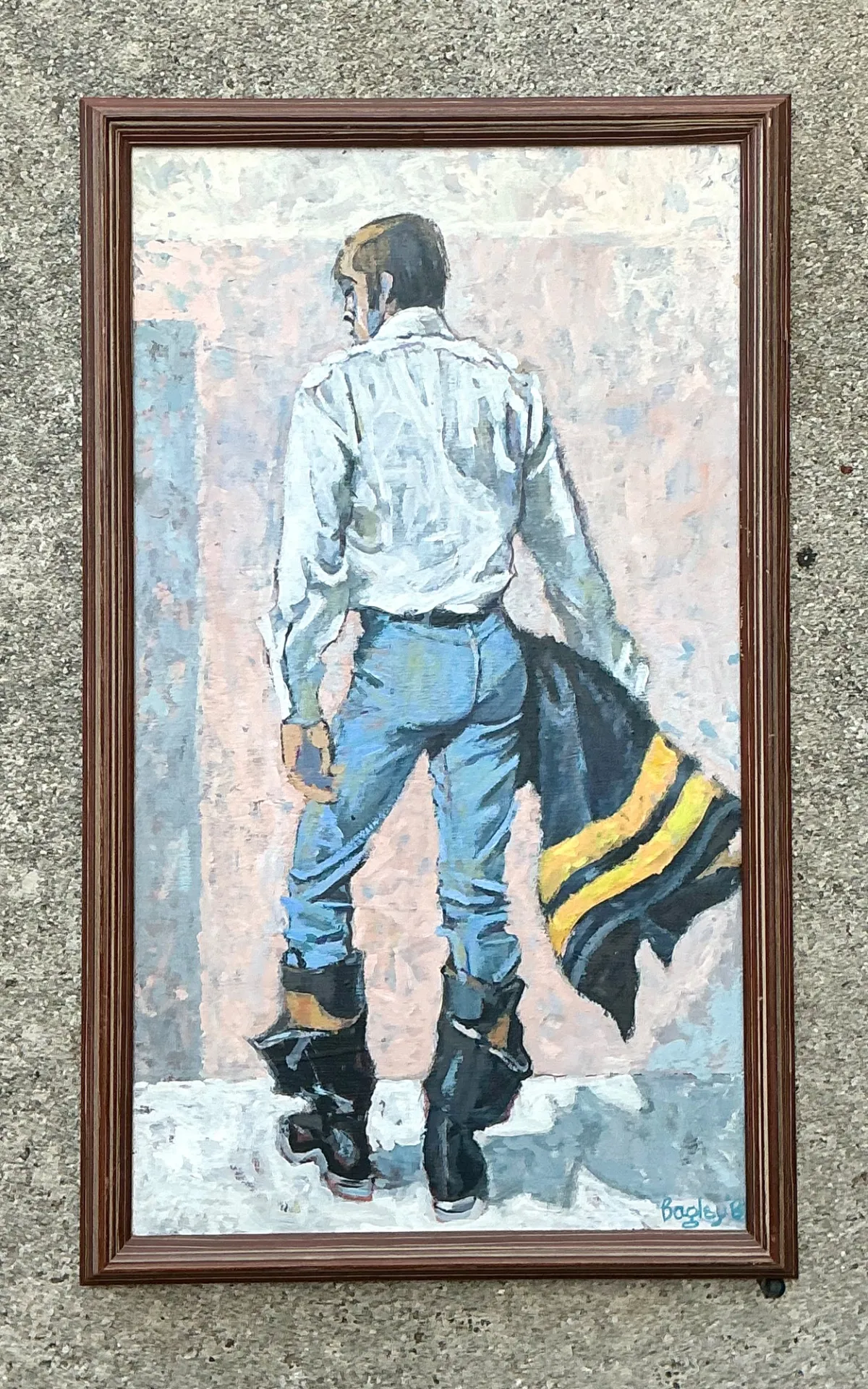 Bagley Framed Male Figure Painting — additional photo 6