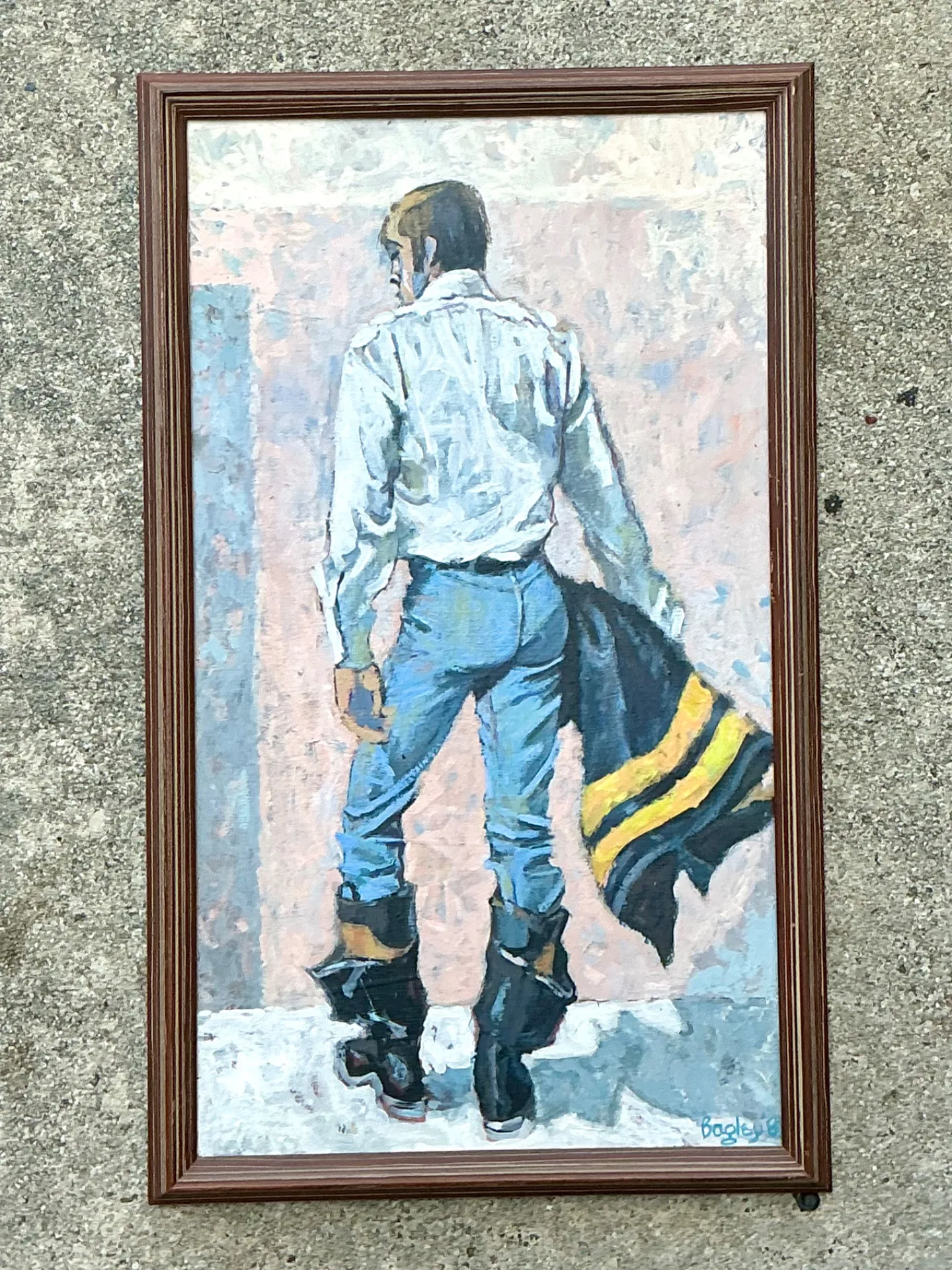 Bagley Framed Male Figure Painting — additional photo 8