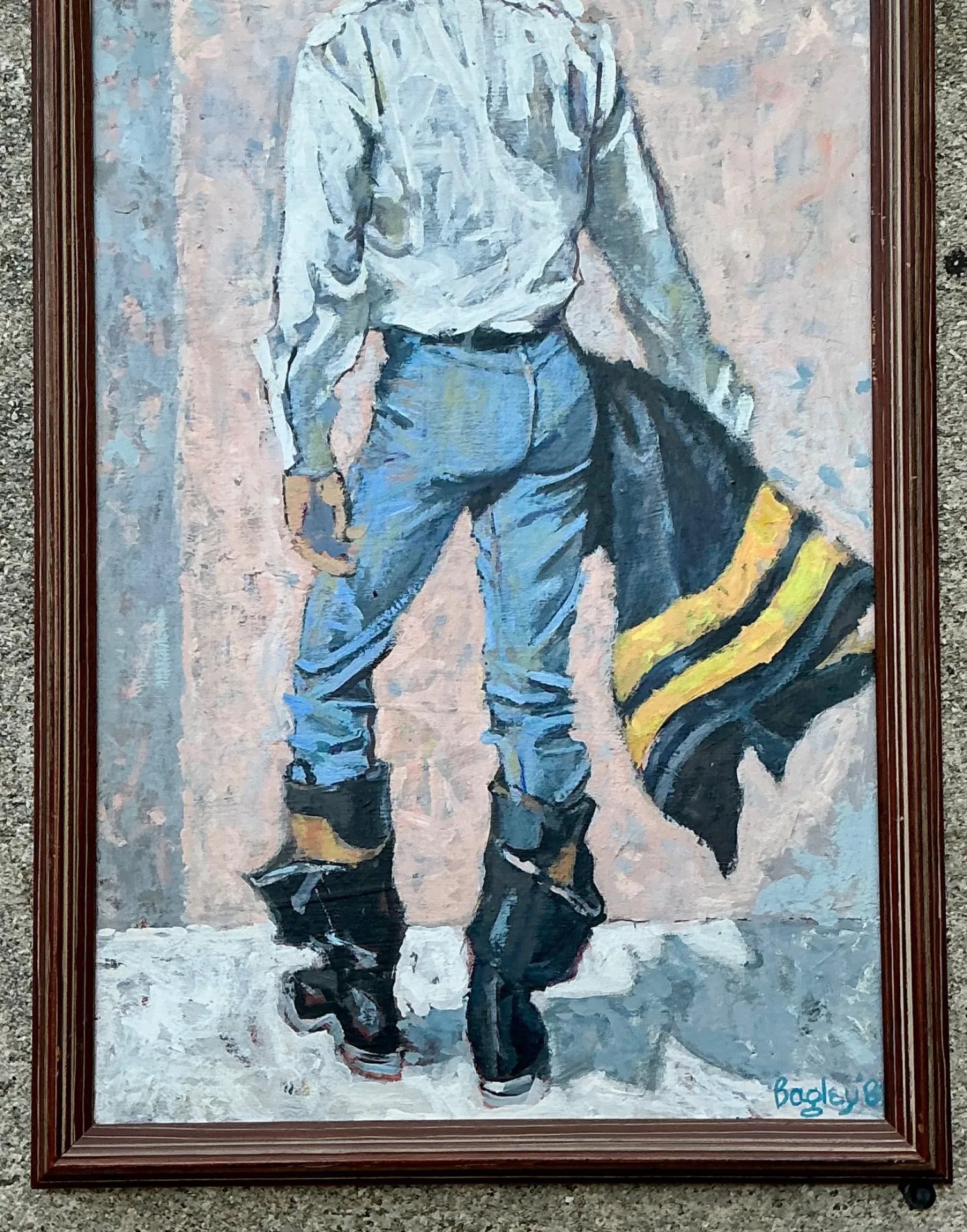 Bagley Framed Male Figure Painting — additional photo 3