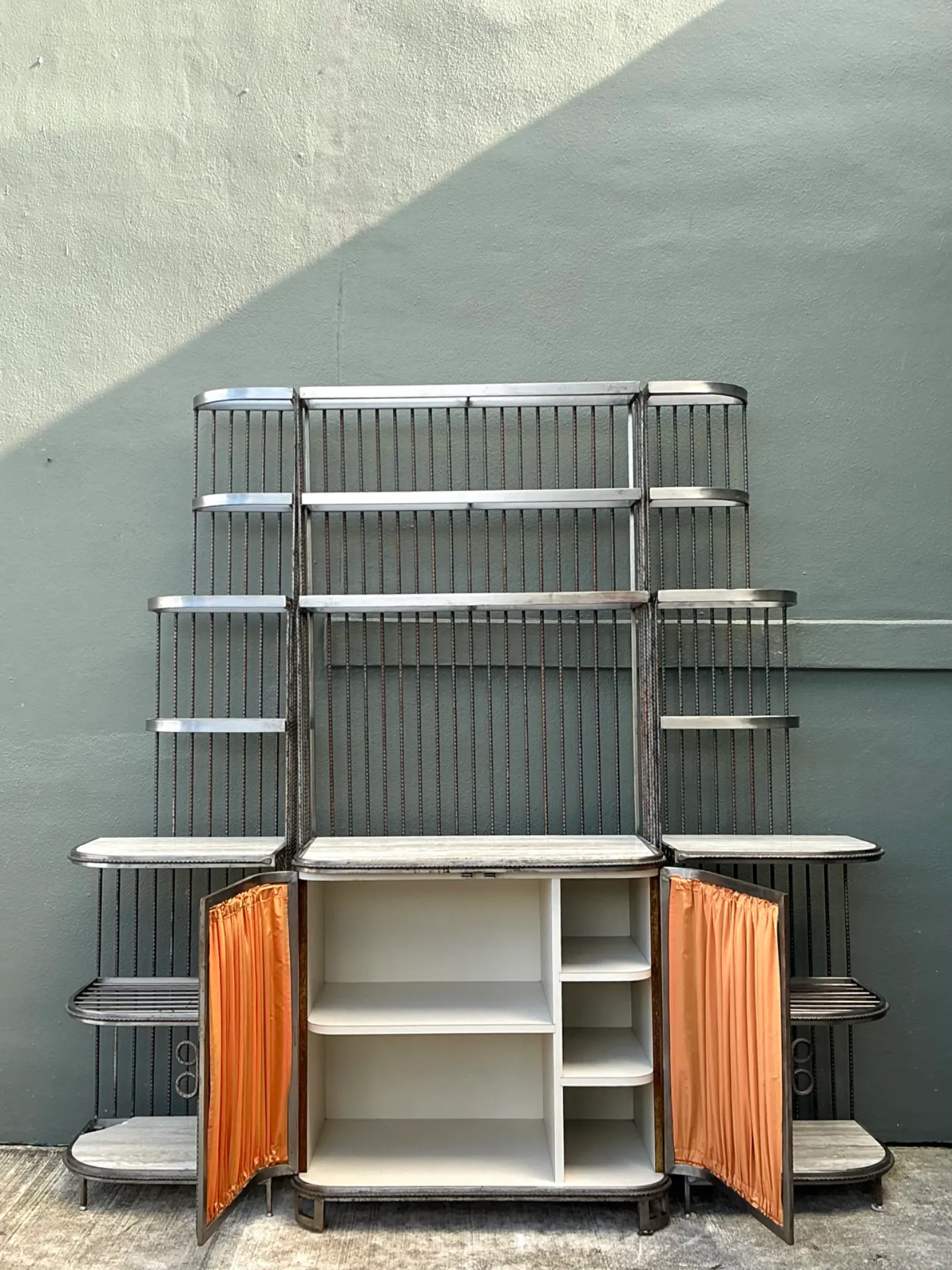 Vintage Industrial Style Rebar Dry Bar — additional photo 2