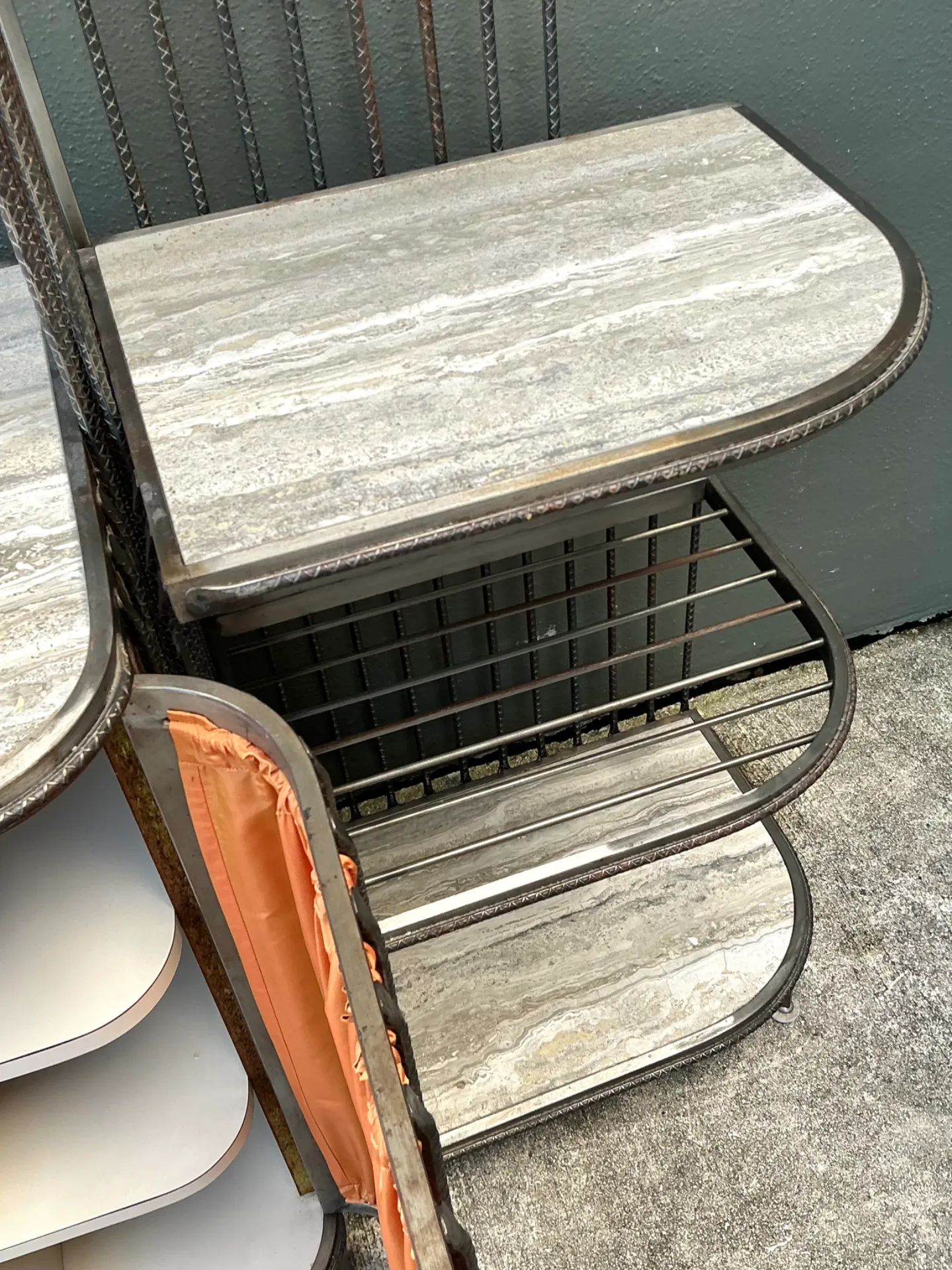 Vintage Industrial Style Rebar Dry Bar — additional photo 6