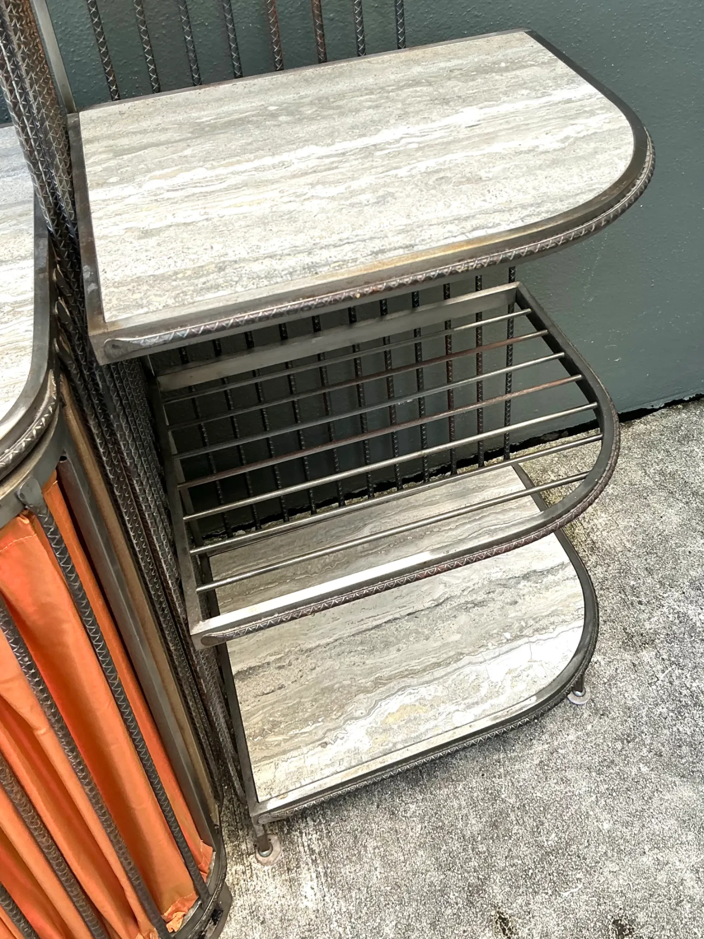 Vintage Industrial Style Rebar Dry Bar — additional photo 8