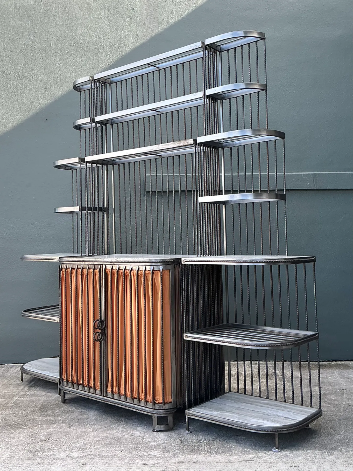 Vintage Industrial Style Rebar Dry Bar — additional photo 3