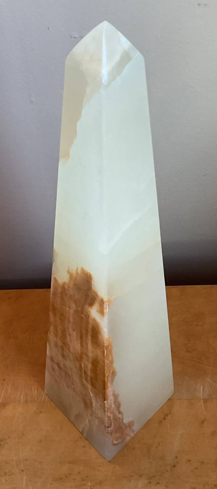 Vintage Onyx Stone Obelisk