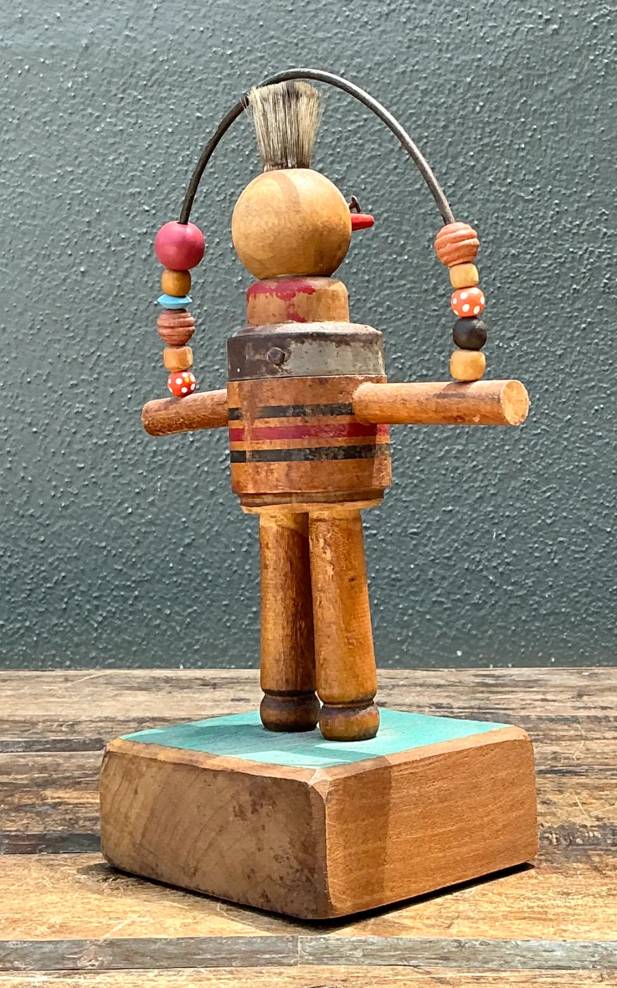 Vintage Wood and Metal Figurative Found Object Sculpture — additional photo 6