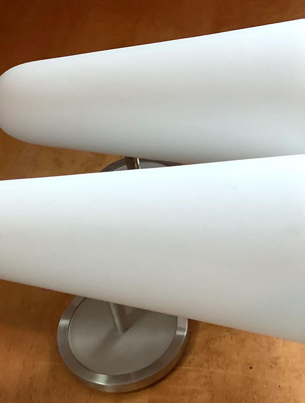 Vintage Frosted Glass Cone Wall Sconces - A Pair — additional photo 4