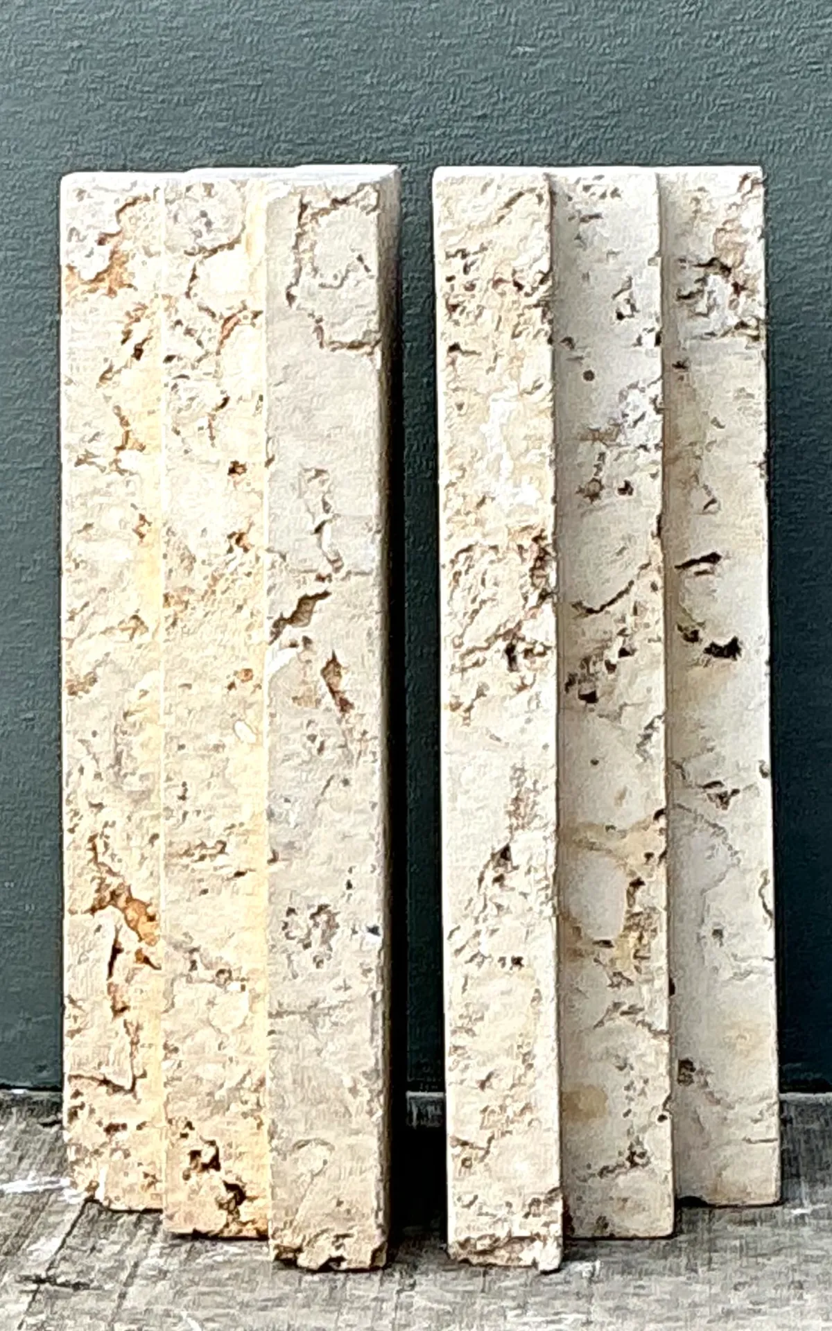Vintage Coquina Stone Table Pedestal - Set Of 2 — additional photo 4