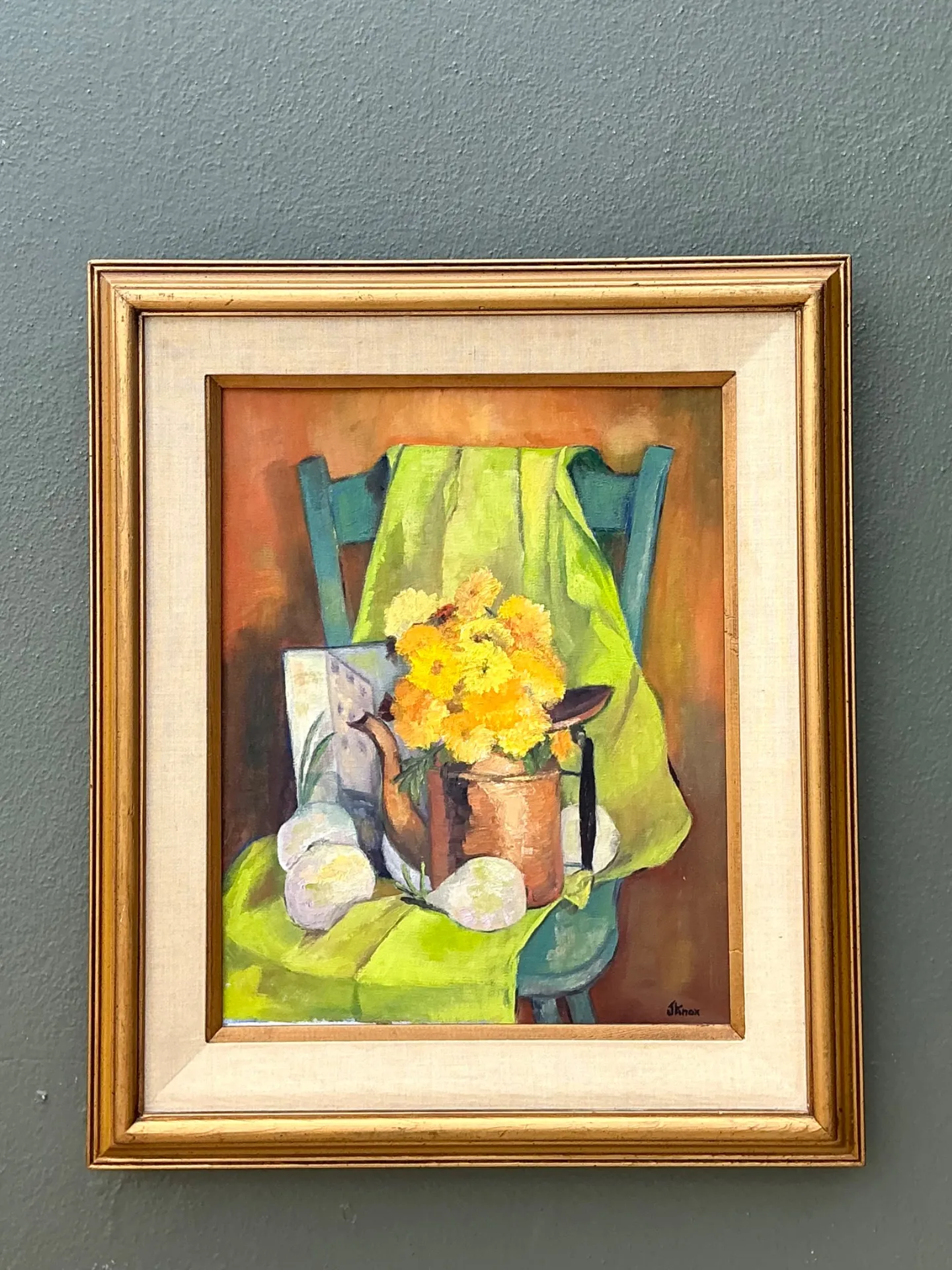 Vintage Framed Still Life Painting - Copper, 23.25W x 27.25H — additional photo 8